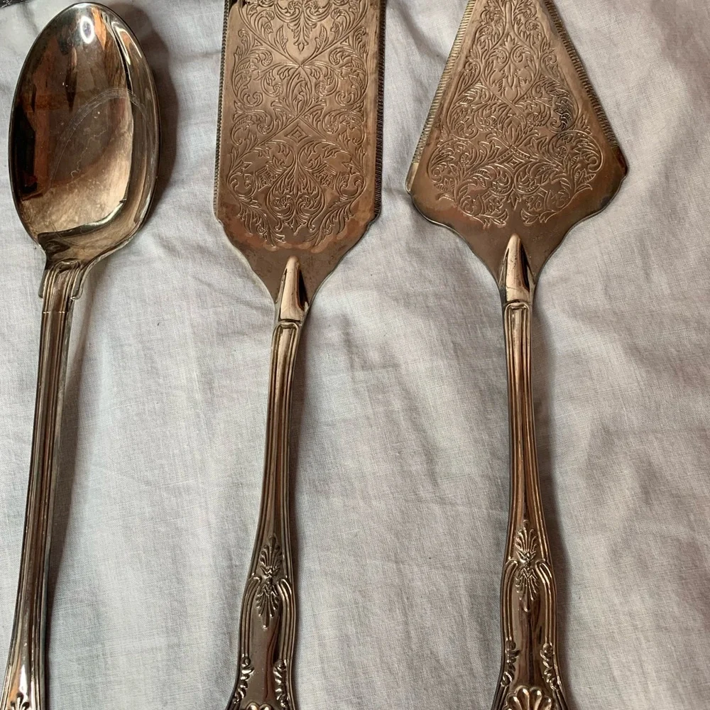 vintage 1987 Godinger silver plated 4 pieces-hostess serving set Paul Revere